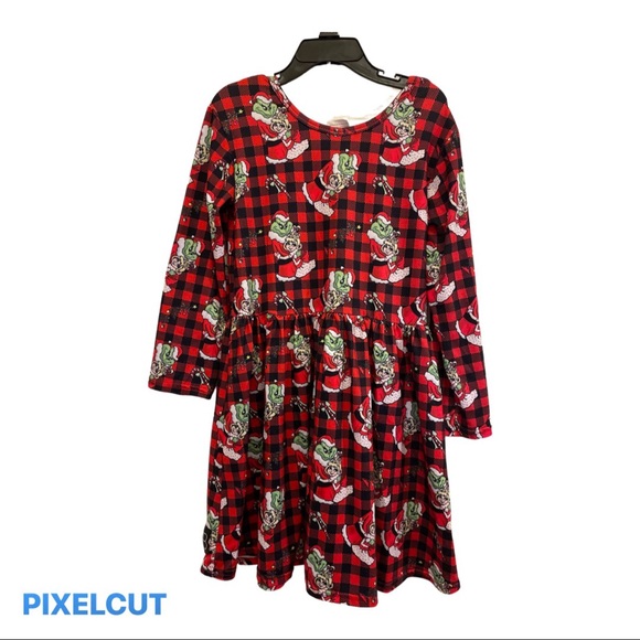 Little Girls Grinch Dress - Picture 1 of 2